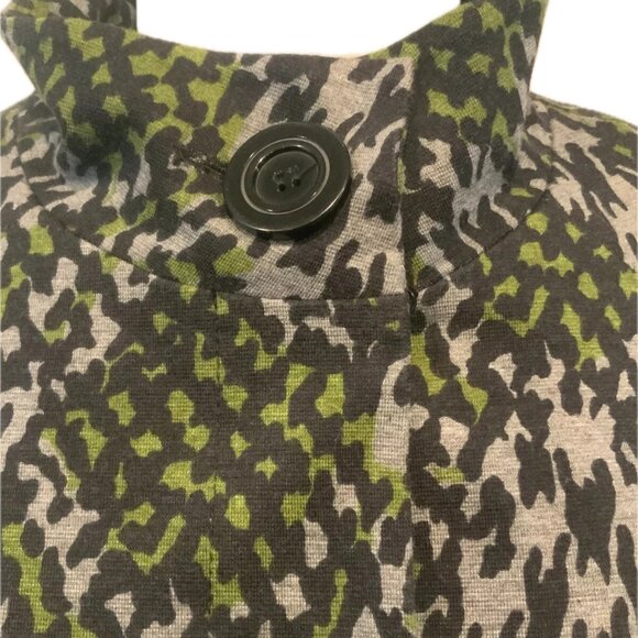 Trina Turk Stylish Cropped Jacket Trending Patchwork Pattern 3/4 Sleeves Sz 4 - Picture 10 of 11